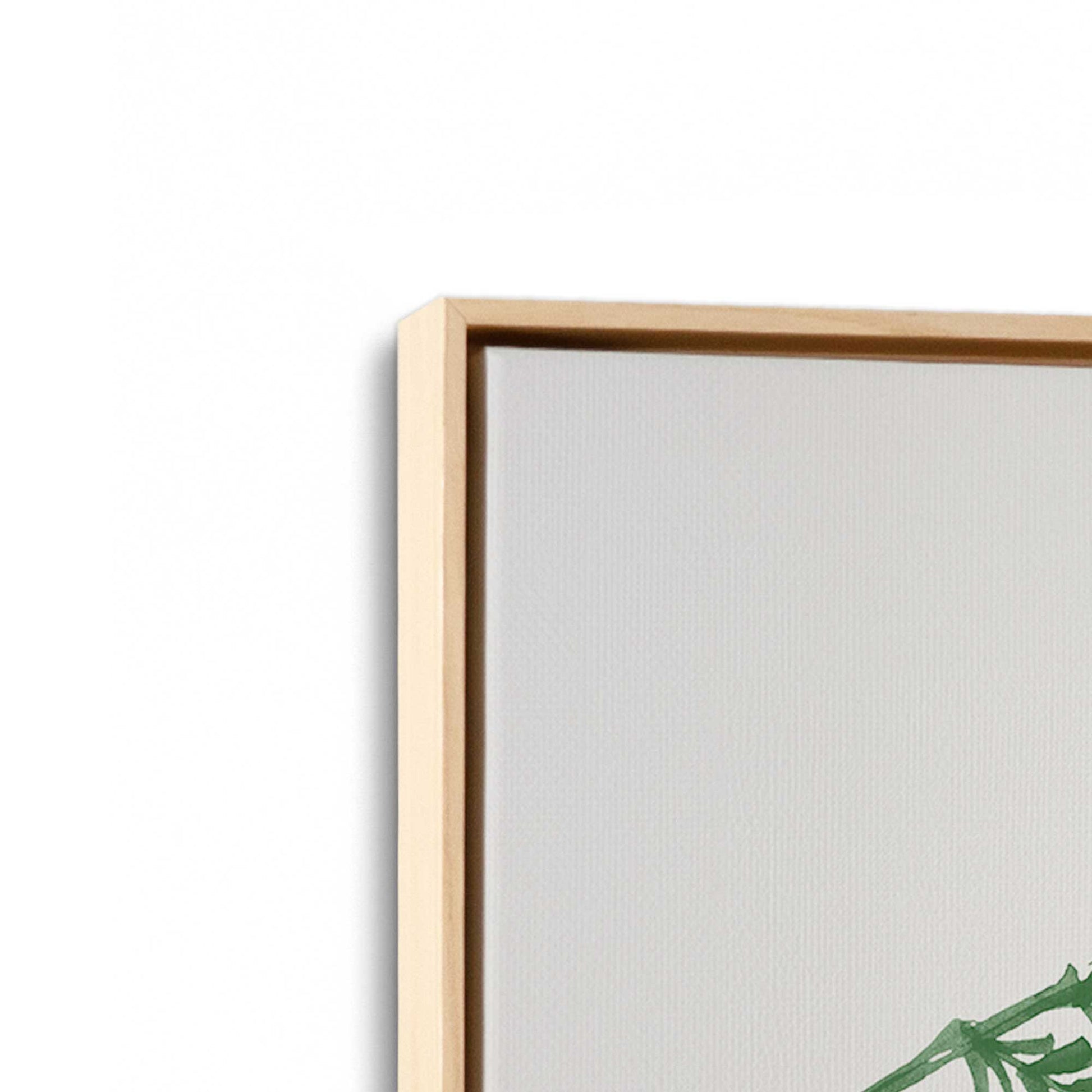 [Color:American Maple], Picture of art in a American Maple frame at an angle