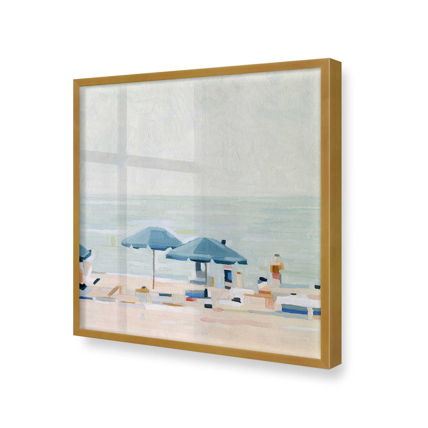 [Color:Polished Gold], Picture of art in a Polished Gold frame at an angle