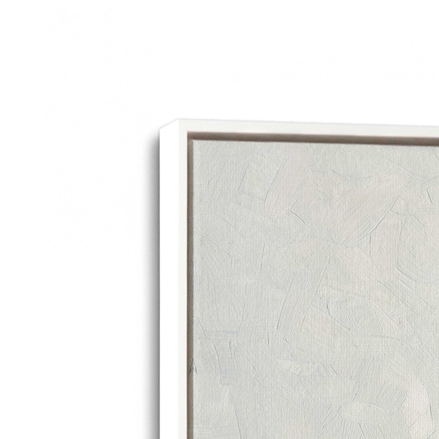 [Color:Opaque White], Picture of art in a White frame at an angle