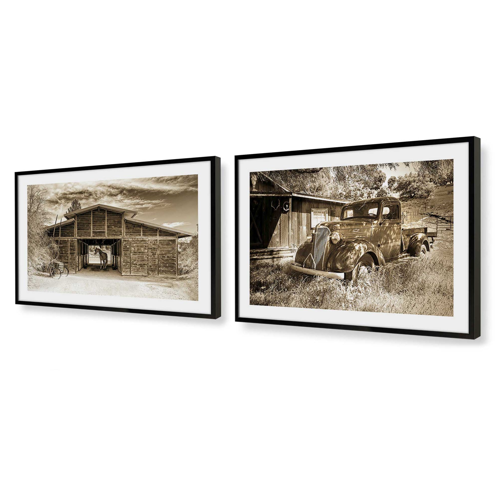 [Color:Satin Black], Picture of art in a Satin Black frame at an angle