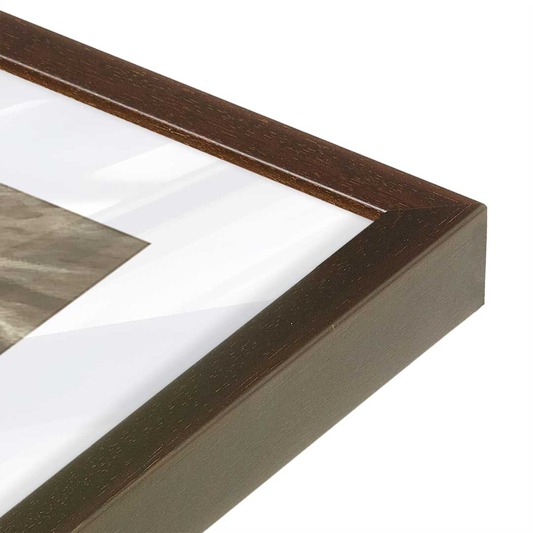 [Color:Belvinder Brown], Picture of art in a Belvinder Brown frame of the corner