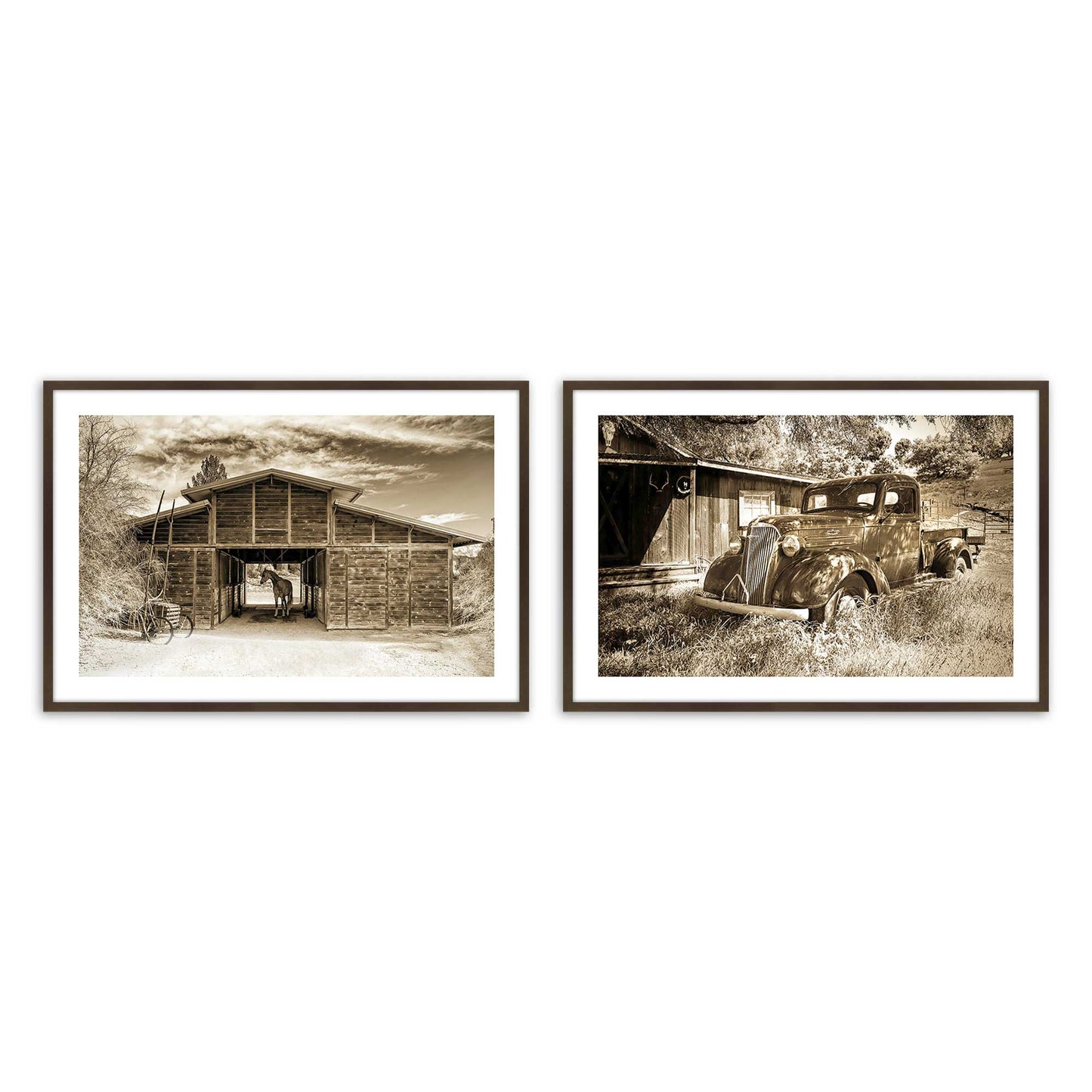 [Color:Belvinder Brown], Picture of art in a Belvinder Brown frame