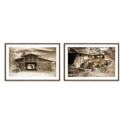 [Color:Walnut], Picture of art in a Walnut frame