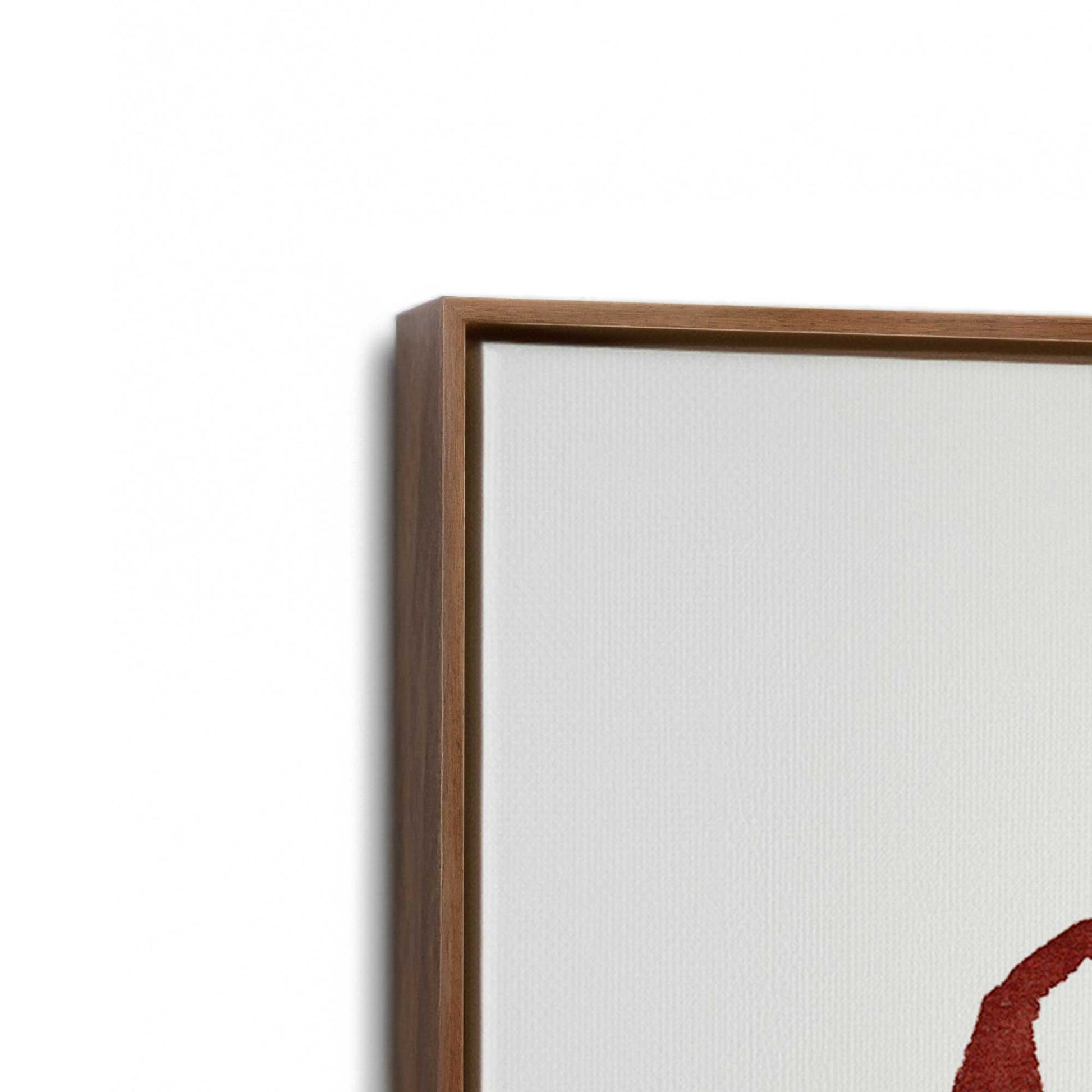 [Color:Walnut], Picture of the corner of the art