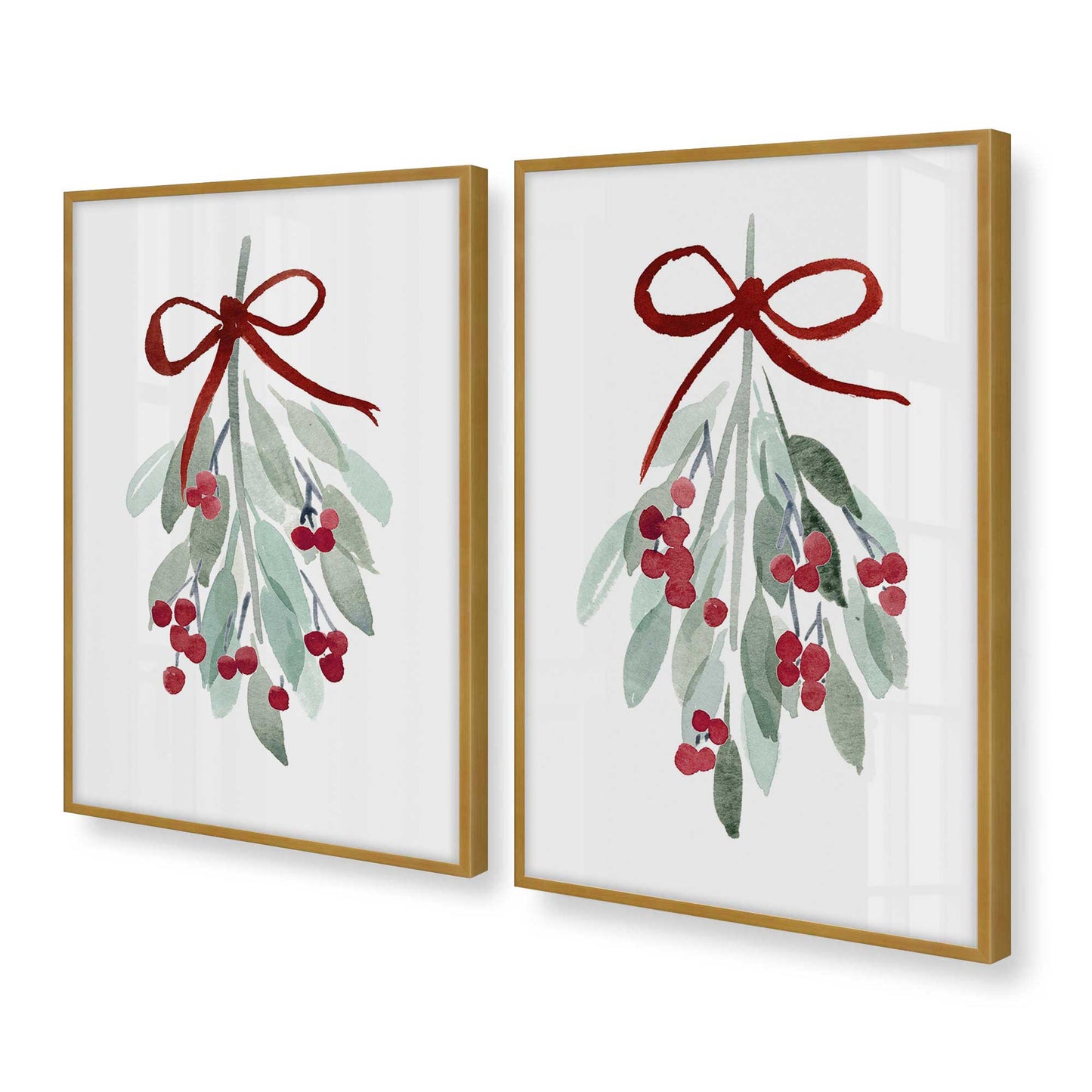 [Color:Polished Gold], Picture of art in a Polished Gold frame at an angle