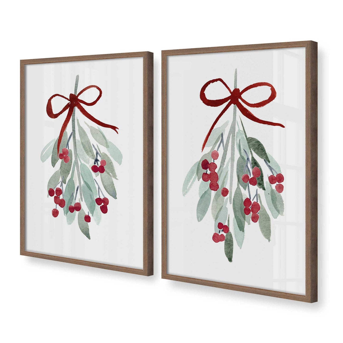 [Color:Walnut], Picture of art in a Walnut frame at an angle