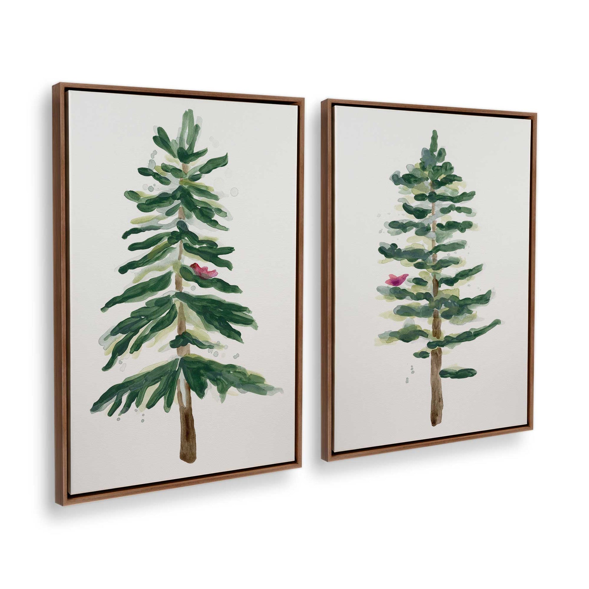 [Color:Walnut], Picture of art in a Walnut frame at an angle