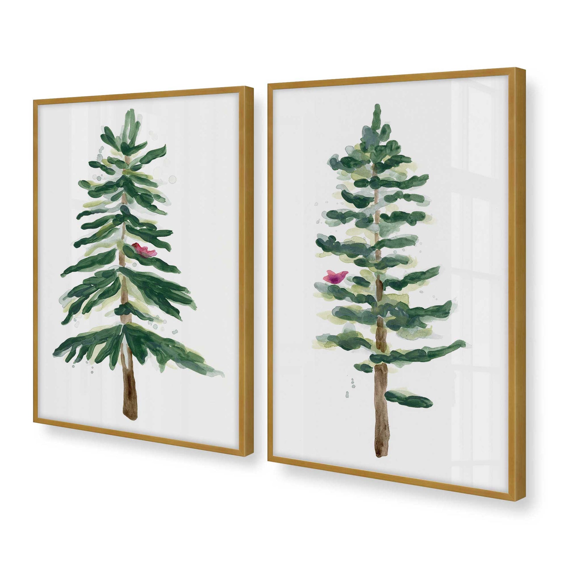 [Color:Polished Gold], Picture of art in a Polished Gold frame at an angle