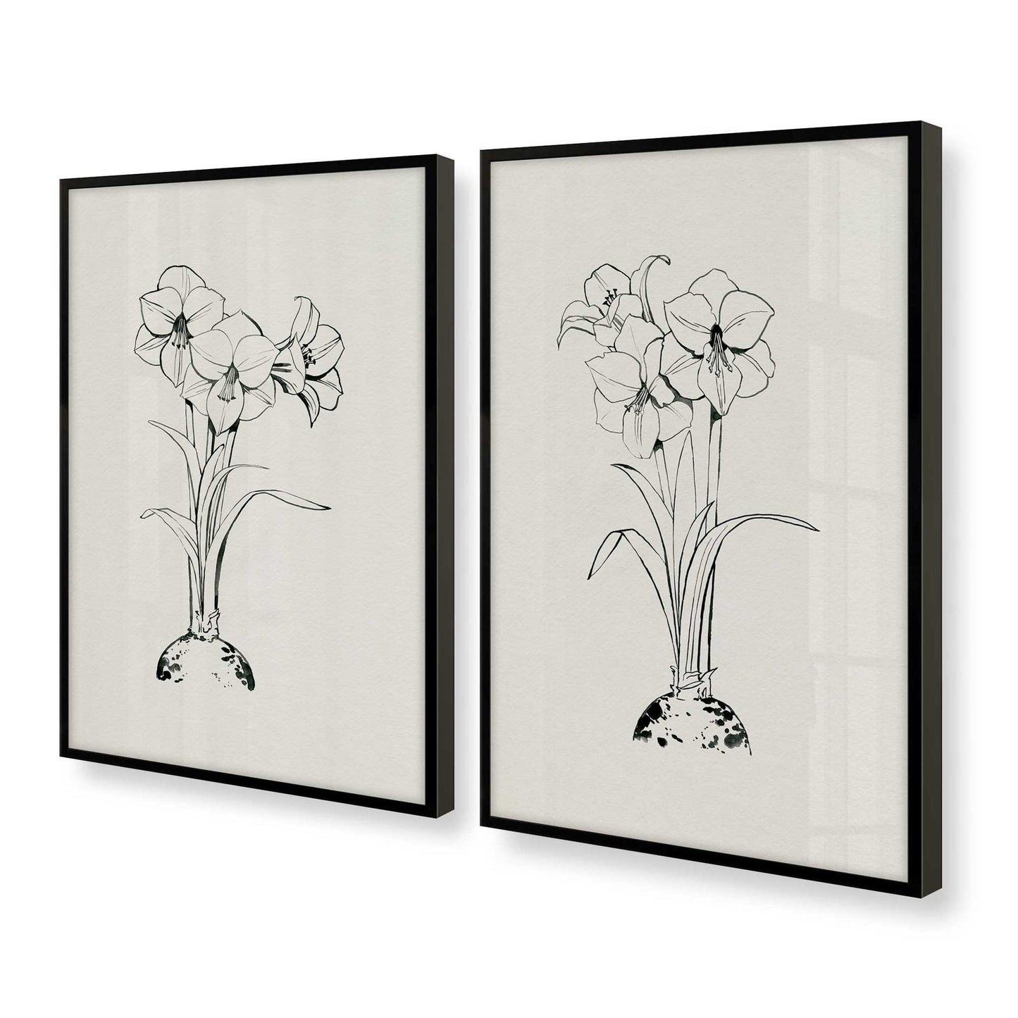 [Color:Satin Black], Picture of art in a Satin Black frame at an angle