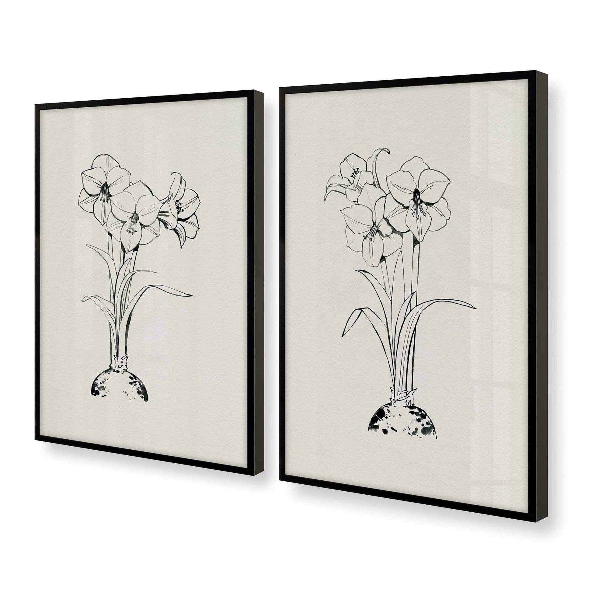 [Color:Satin Black], Picture of art in a Satin Black frame at an angle