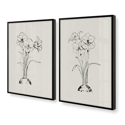 [Color:Satin Black], Picture of art in a Satin Black frame at an angle