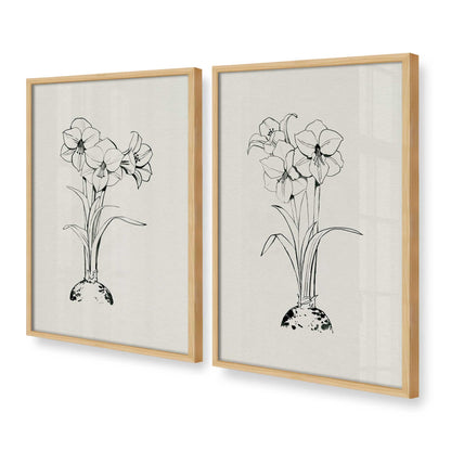 [Color:American Maple], Picture of art in a American Maple frame at an angle