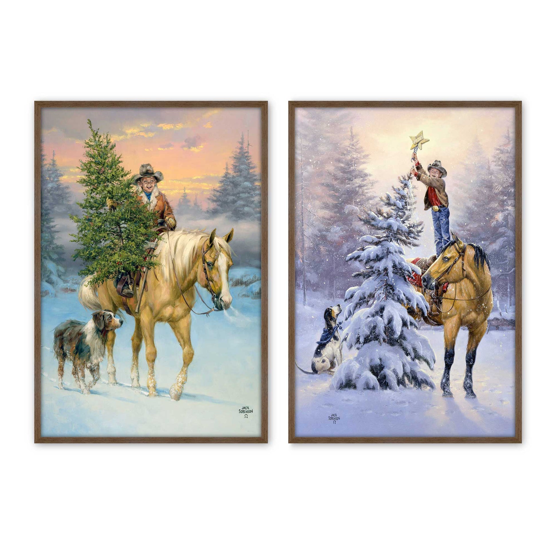 [Color:Walnut], Picture of art in a Walnut frame