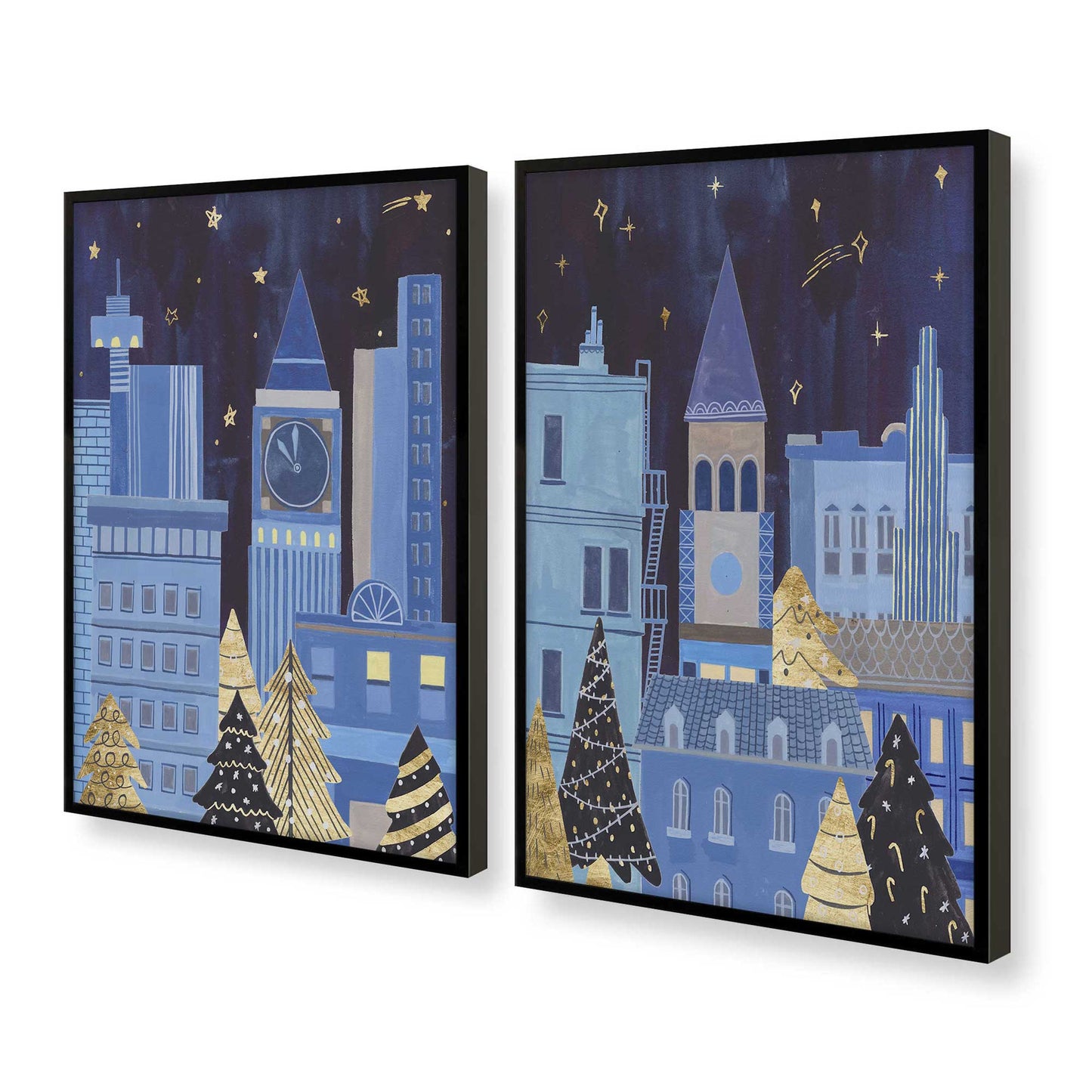 [Color:Satin Black], Picture of art in a Satin Black frame at an angle