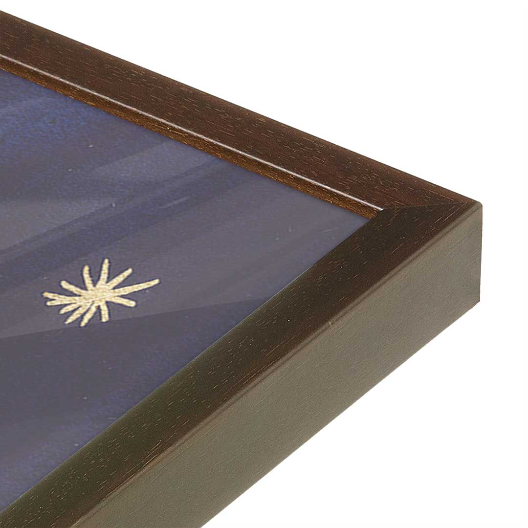 [Color:Belvinder Brown], Picture of art in a Belvinder Brown frame of the corner