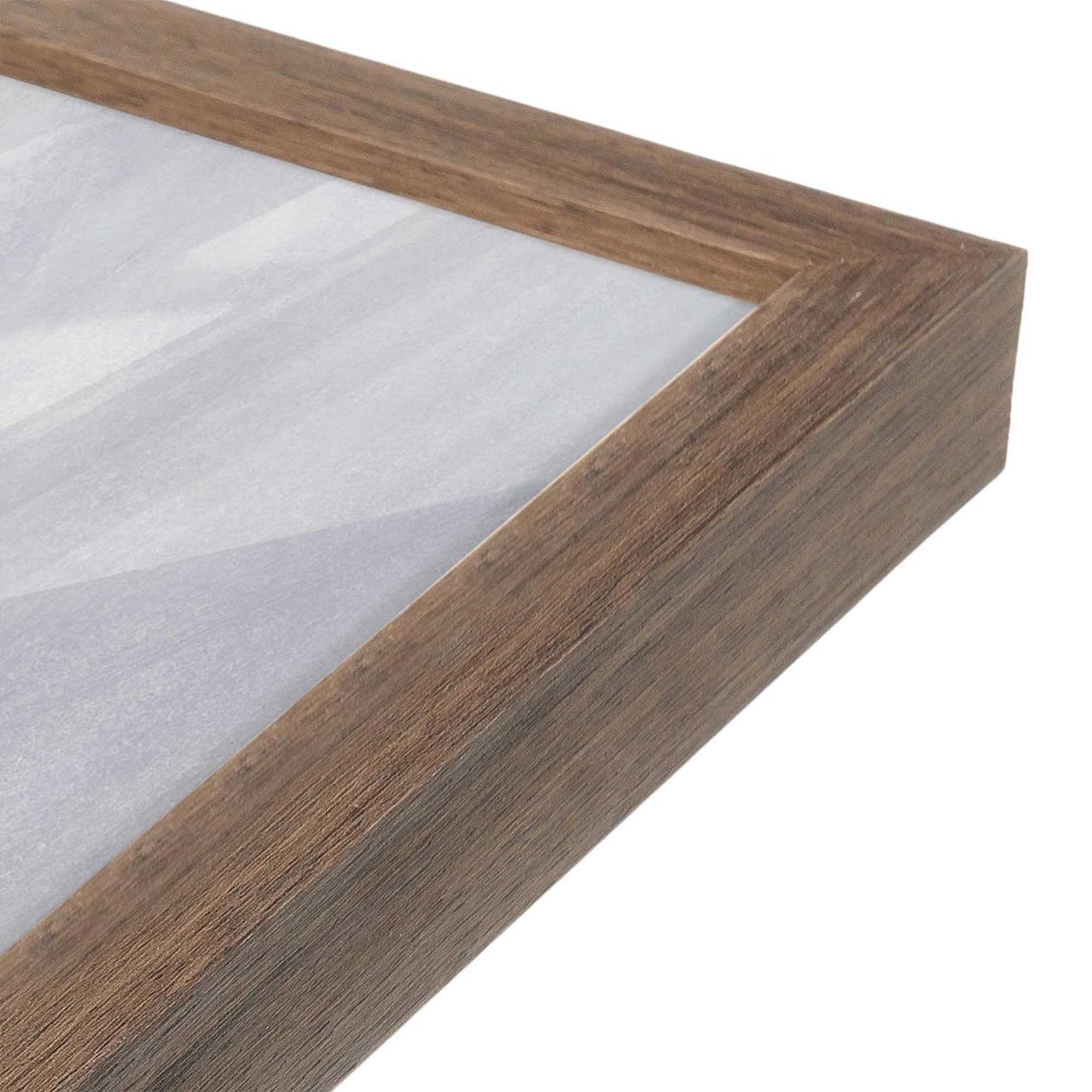 [Color:Walnut], Picture of art in a Walnut frame of the corner
