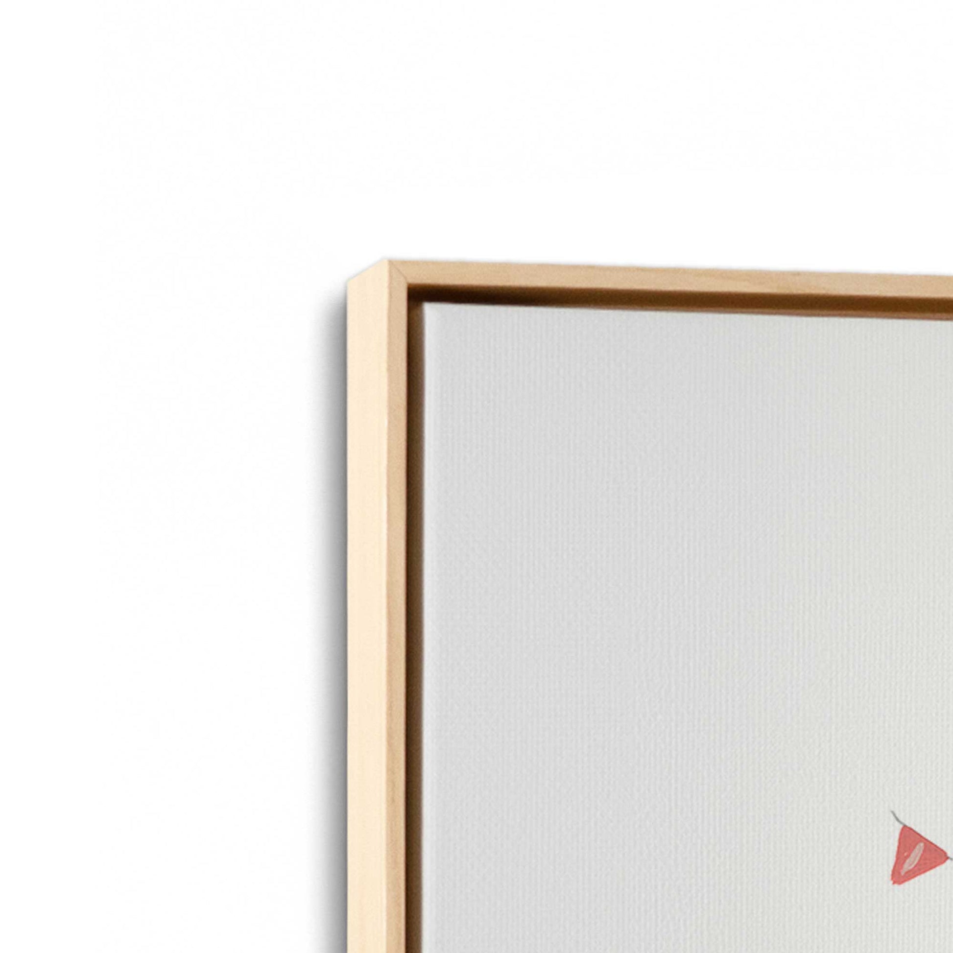 [Color:American Maple], Picture of art in an American Maple frame at an angle