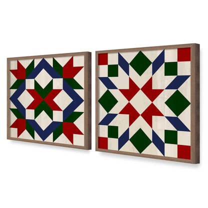 [Color:Walnut], Picture of art in a Walnut frame at an angle