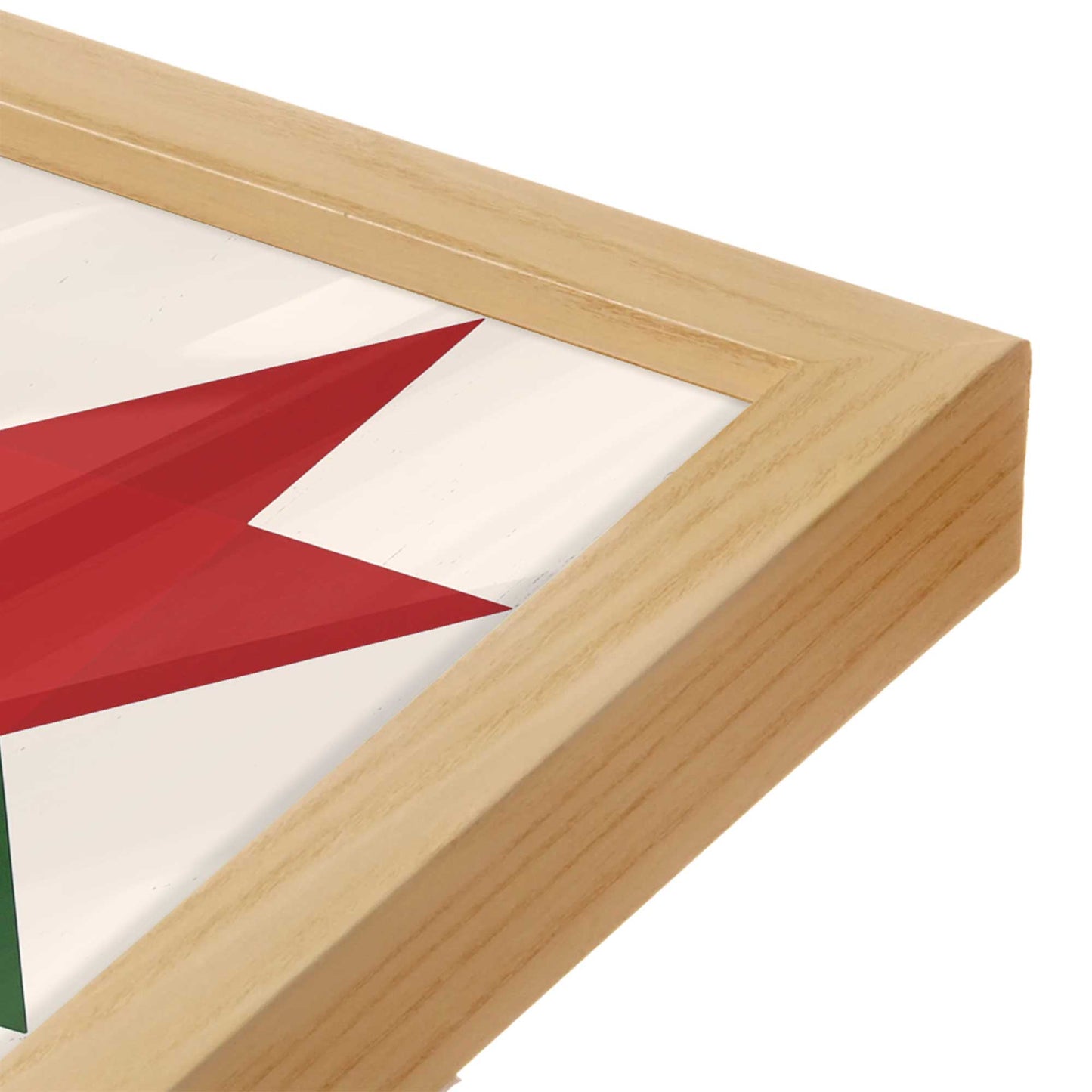 [Color:American Maple], Picture of art in an American Maple frame of the corner