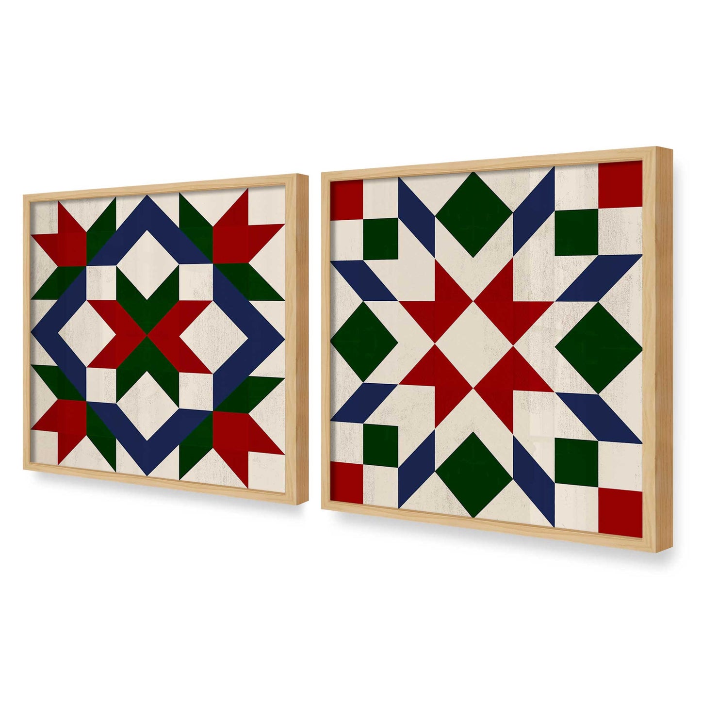 [Color:American Maple], Picture of art in an American Maple frame at an angle