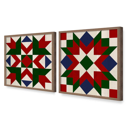 [Color:Walnut], Picture of art in a Walnut frame at an angle