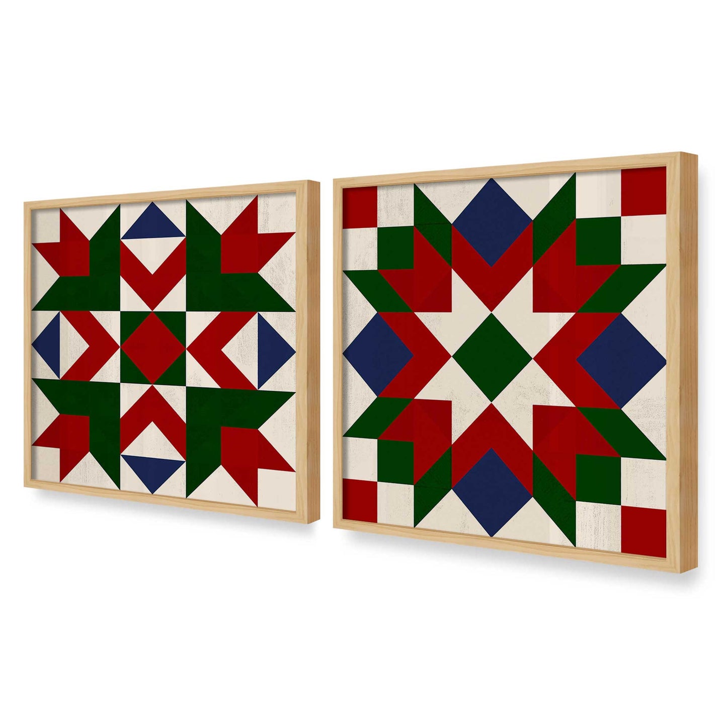 [Color:American Maple], Picture of art in an American Maple frame at an angle