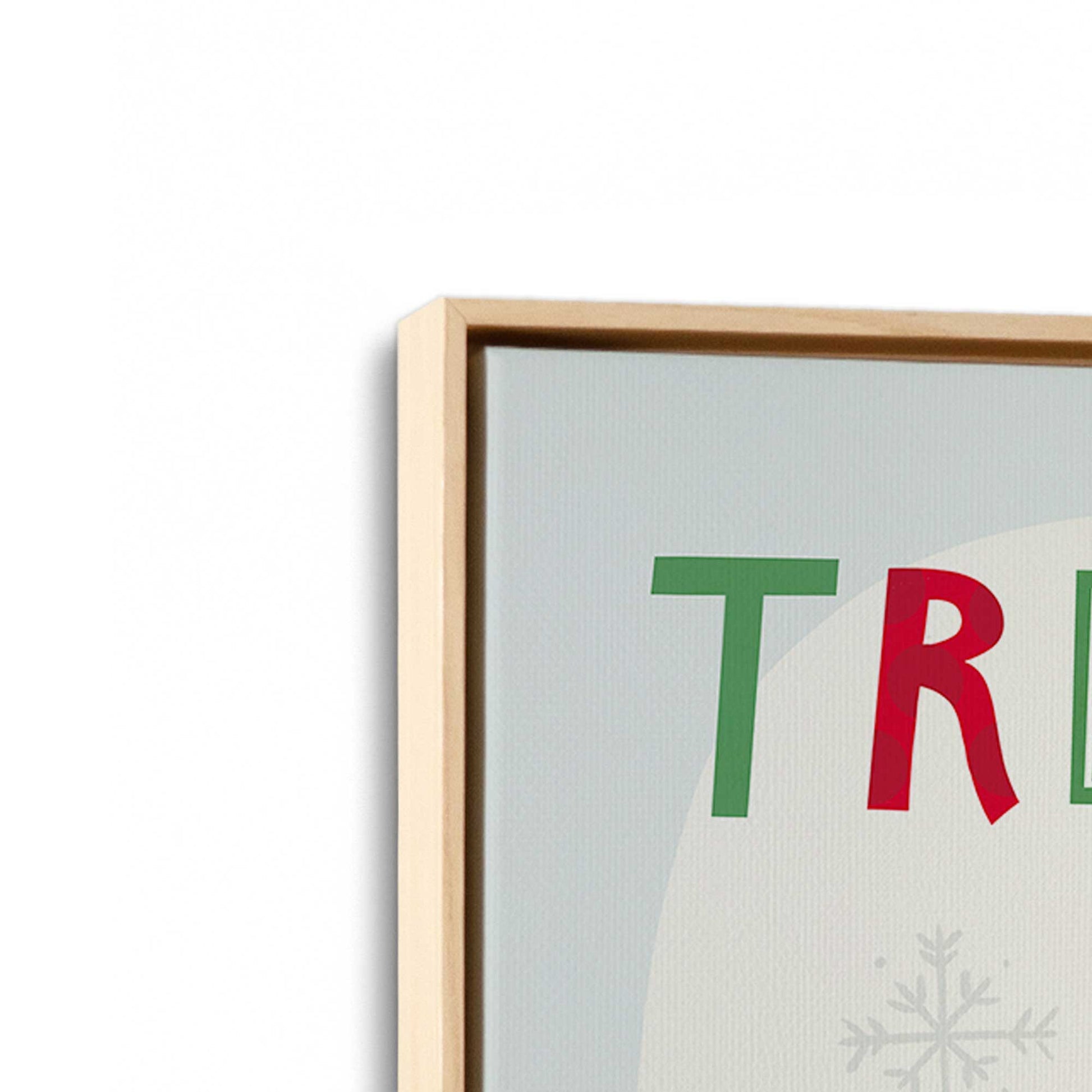 [Color:American Maple], Picture of art in an American Maple frame at an angle