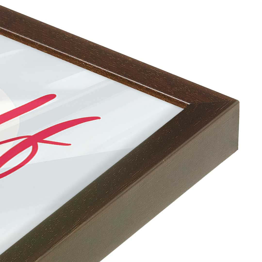 [Color:Belvinder Brown], Picture of art in a Belvinder Brown frame of the corner