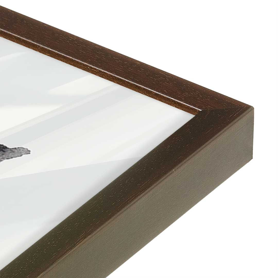 [Color:Belvinder Brown], Picture of art in a Belvinder Brown frame of the corner