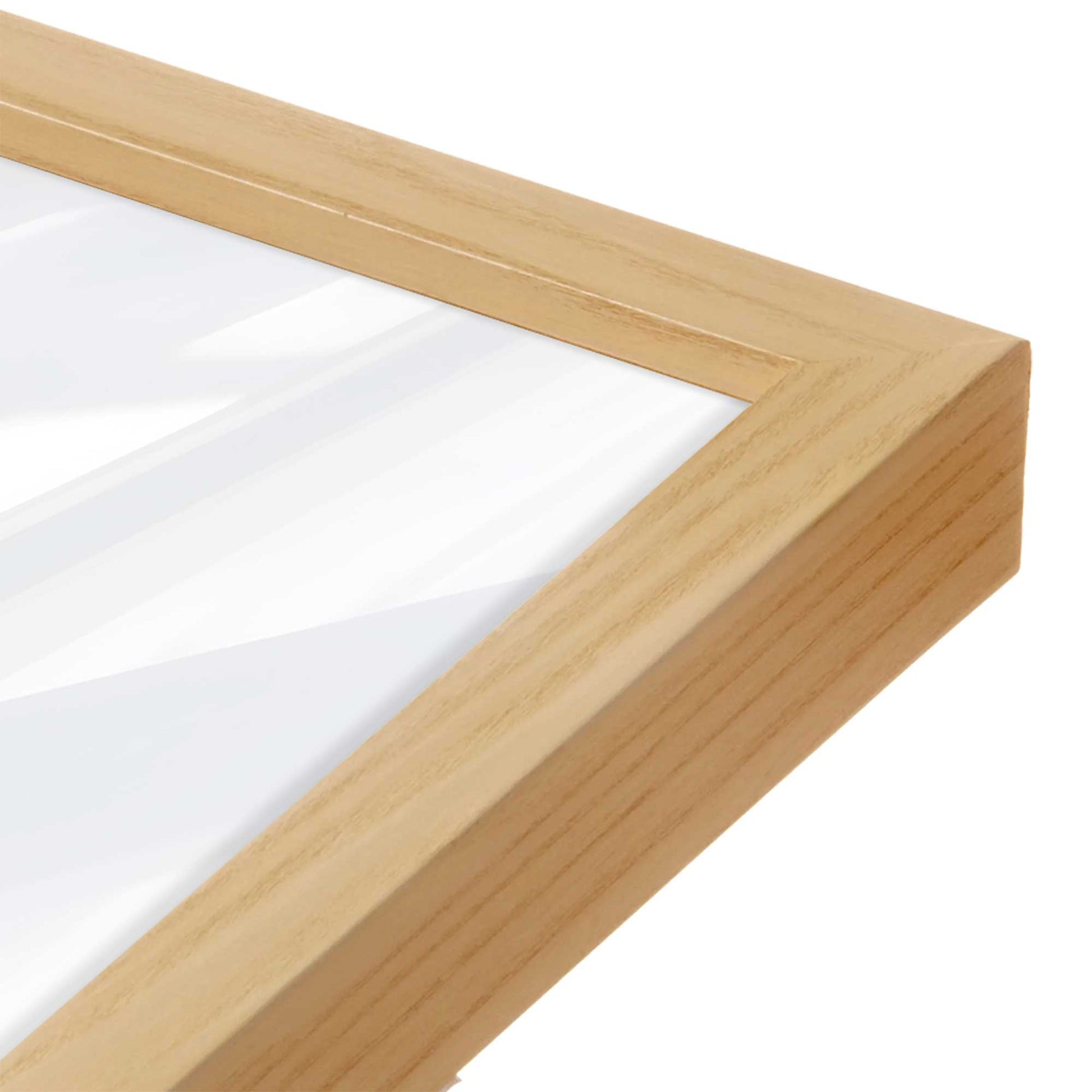 [Color:American Maple], Picture of art in an American Maple frame of the corner