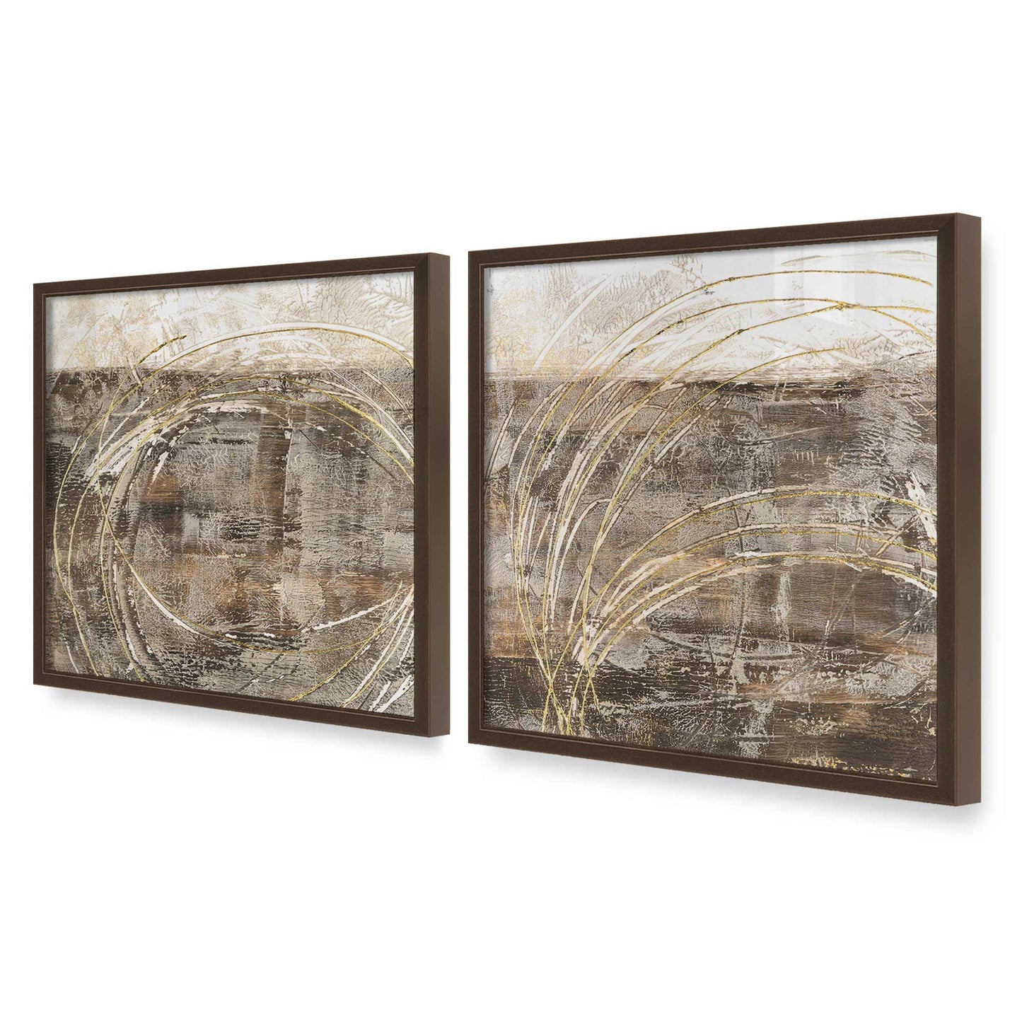[Color:Belvinder Brown], Picture of art in a Belvinder Brown frame at an angle