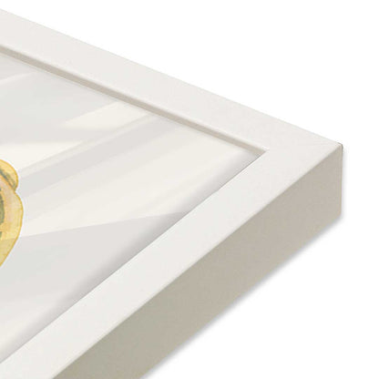 [Color:Opaque White], Picture of art in an Opaque White frame of the corner