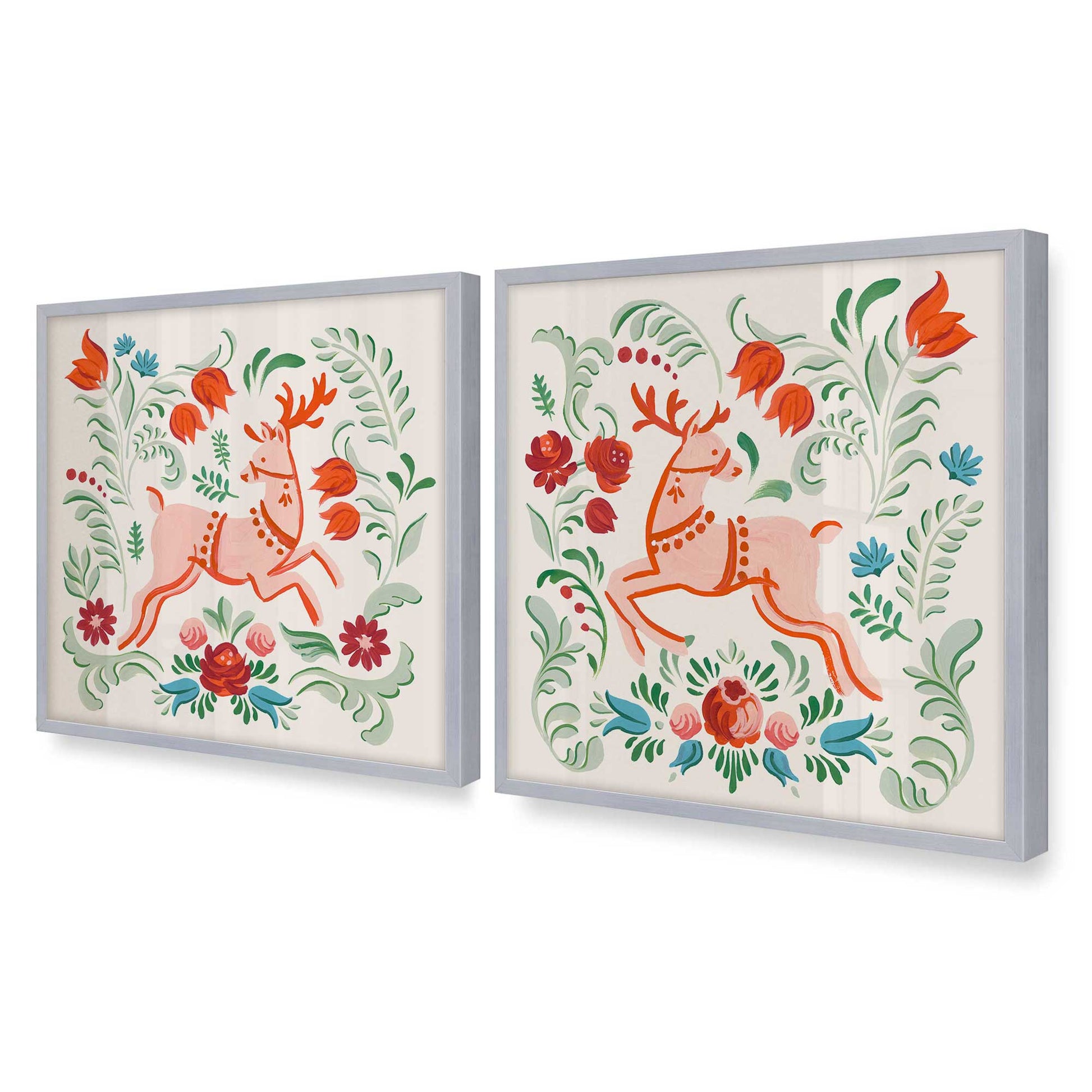 [Color:Polished Chrome], Picture of art in a Polished Chrome frame of the corner