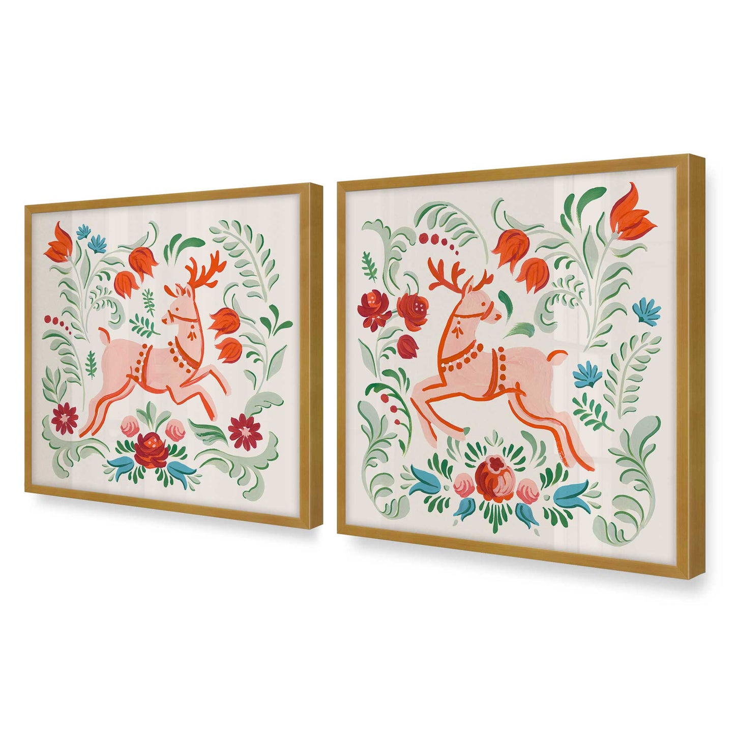 [Color:Polished Gold], Picture of art in a Polished Gold frame of the corner