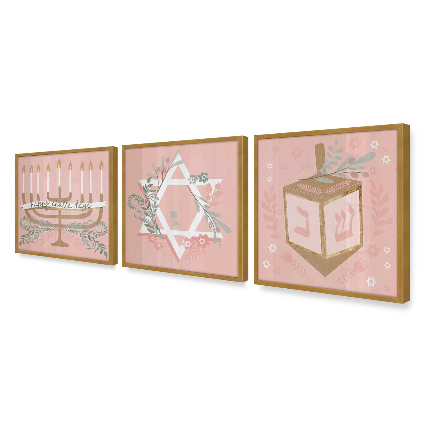 [Color:Polished Gold], Picture of art in a Polished Gold frame of the corner