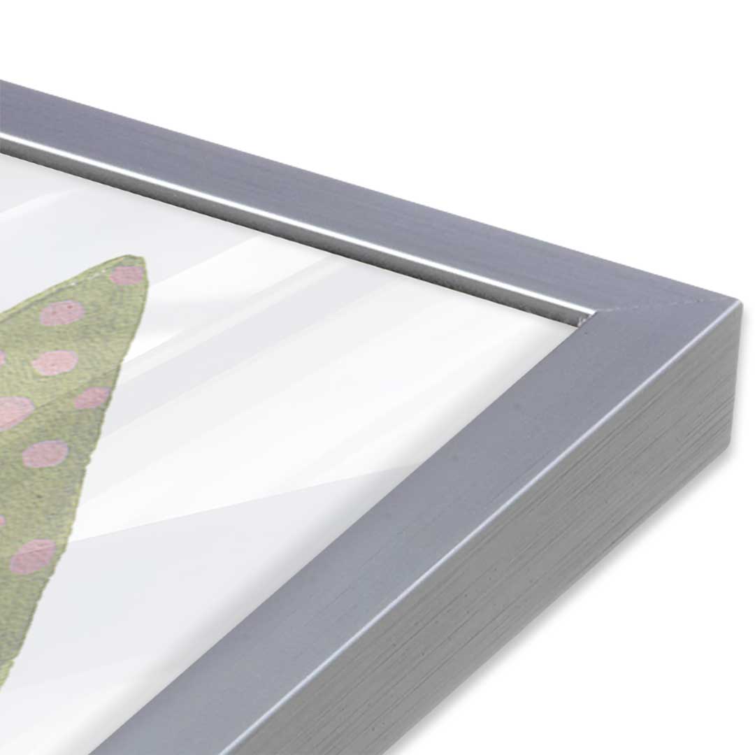 [Color:Polished Chrome], Picture of art in a Polished Chrome frame at an angle