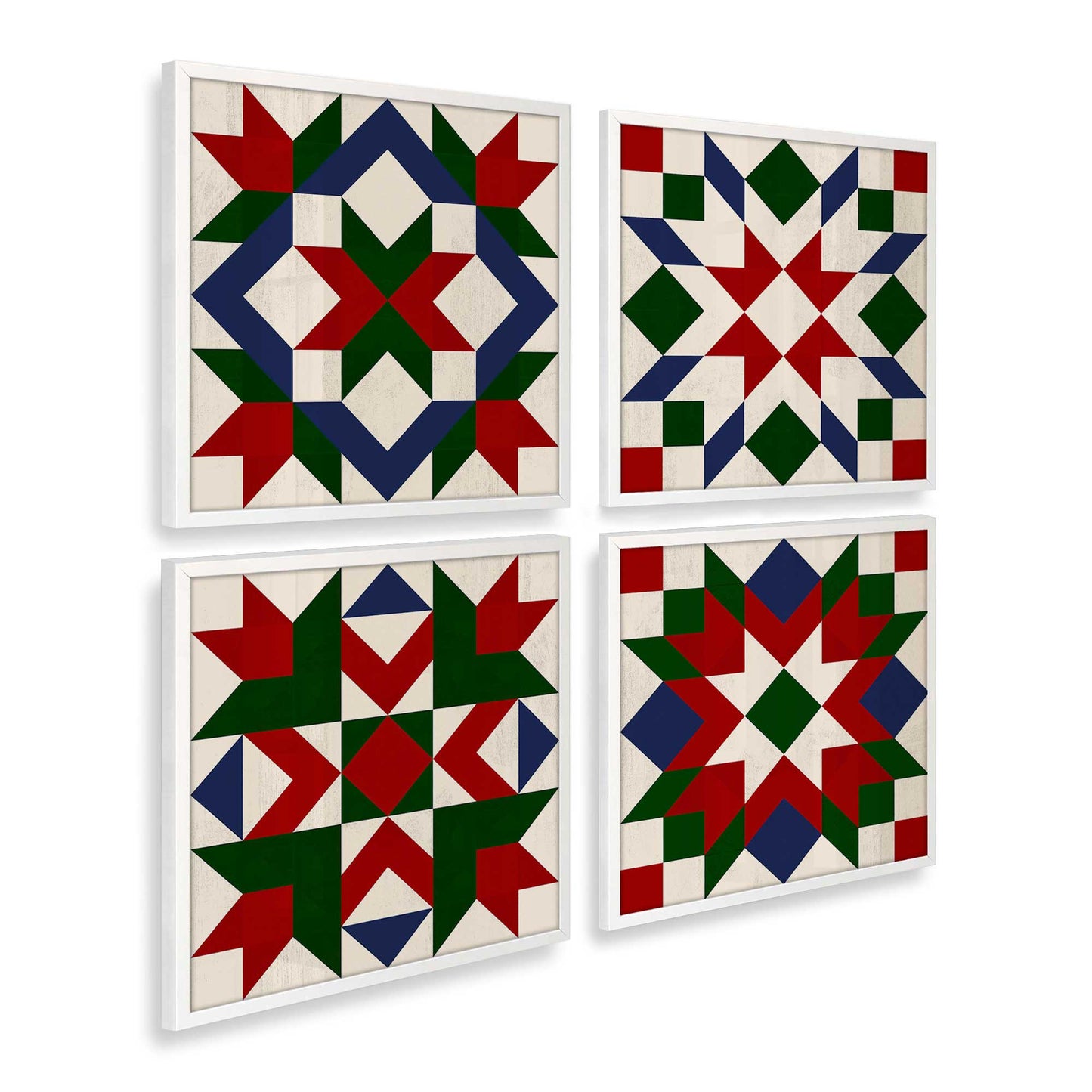 [Color:Opaque White], Picture of art in a Opaque White frame at an angle
