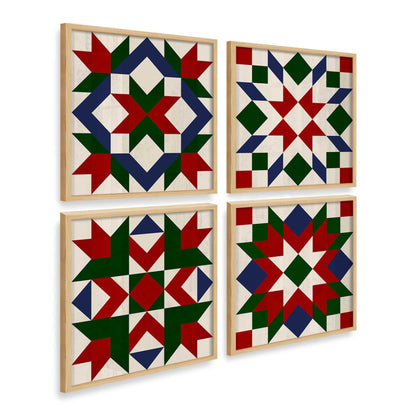 [Color:American Maple], Picture of art in a American Maple frame at an angle