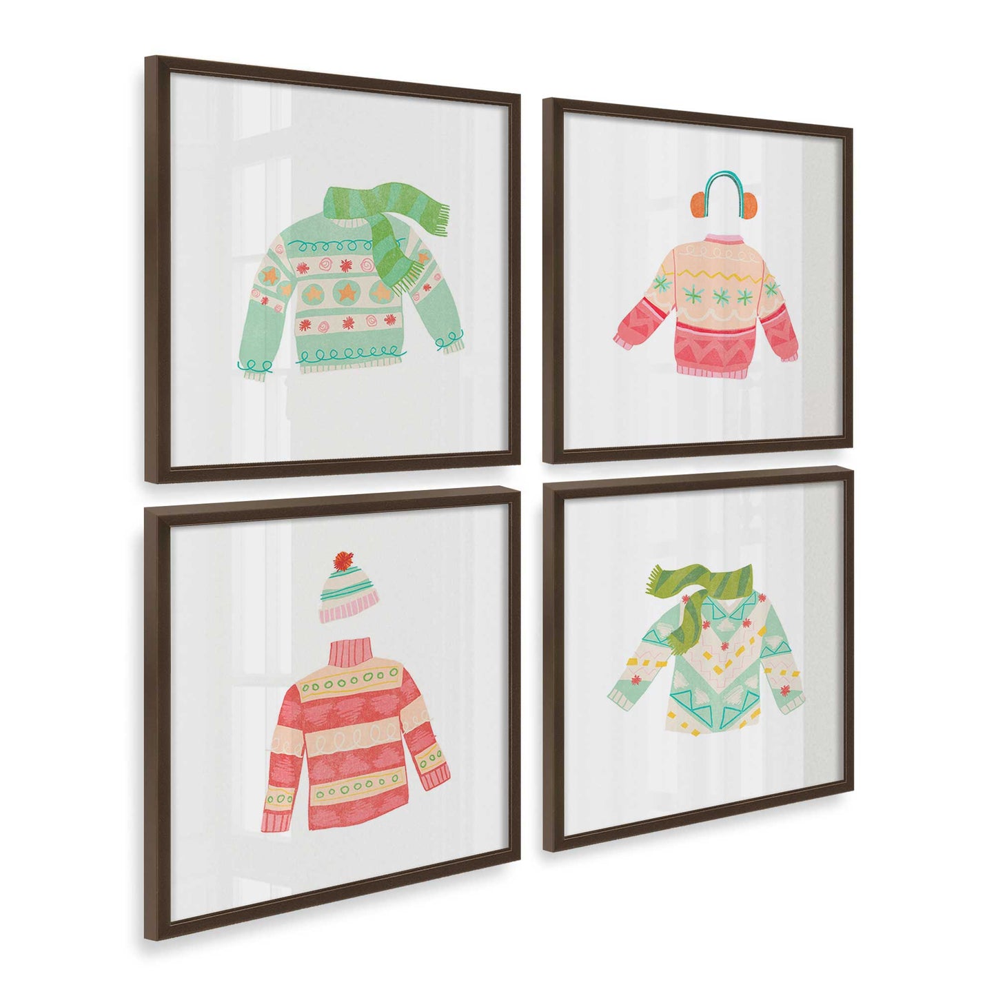 [Color:Belvinder Brown], Picture of art in a Belvinder Brown frame at an angle