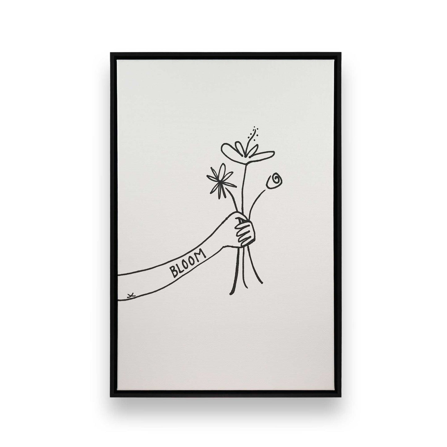 [Color:Satin Black], Picture of art in a Satin Black frame