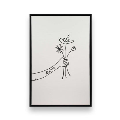 [Color:Satin Black], Picture of art in a Satin Black frame
