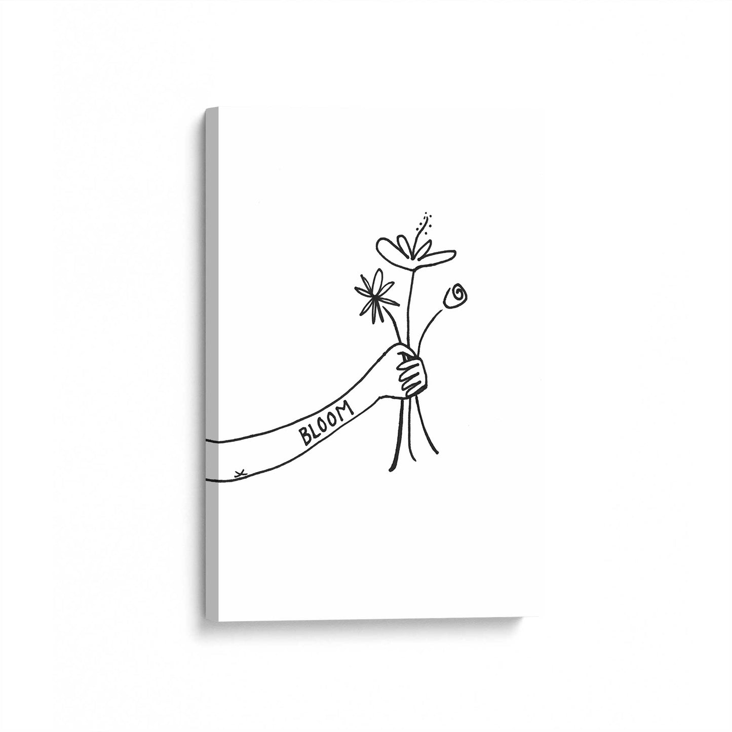 [Color:Stretched Canvas], Picture of art at an angle