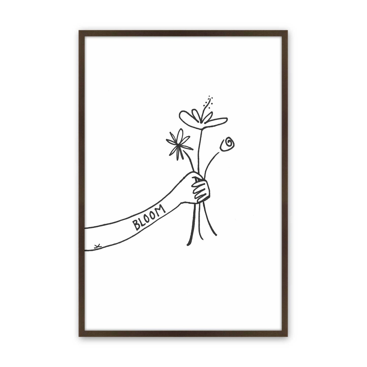 [Color:Brown], Picture of art in a Brown frame