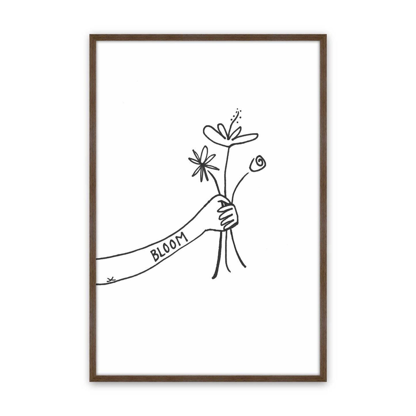 [Color:Walnut], Picture of art in a Walnut frame