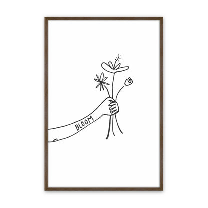 [Color:Walnut], Picture of art in a Walnut frame