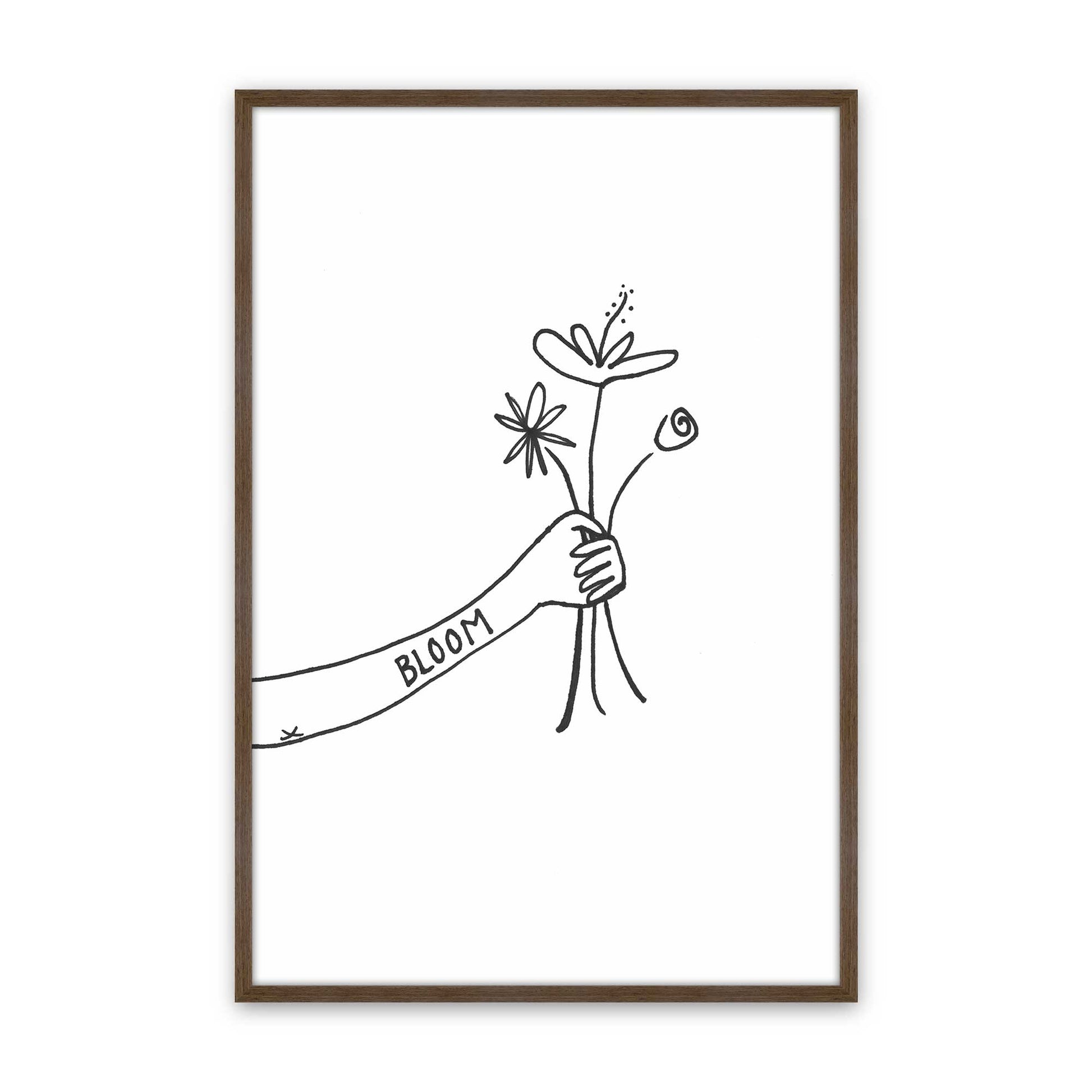 [Color:Walnut], Picture of art in a Walnut frame