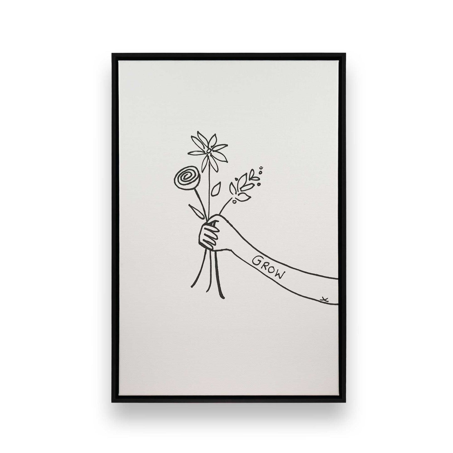 [Color:Satin Black], Picture of art in a Satin Black frame