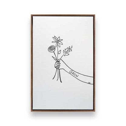 [Color:Walnut], Picture of art in a Walnut frame