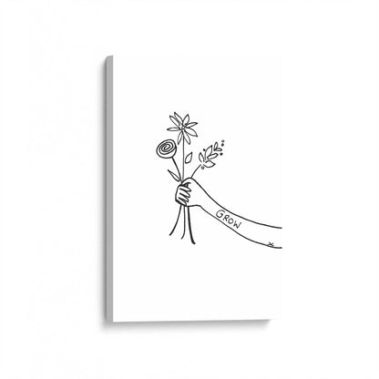 [Color:Stretched Canvas], Picture of art at an angle