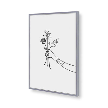 [Color:Polished Chrome], Picture of art in a Polished Chrome frame of the corner
